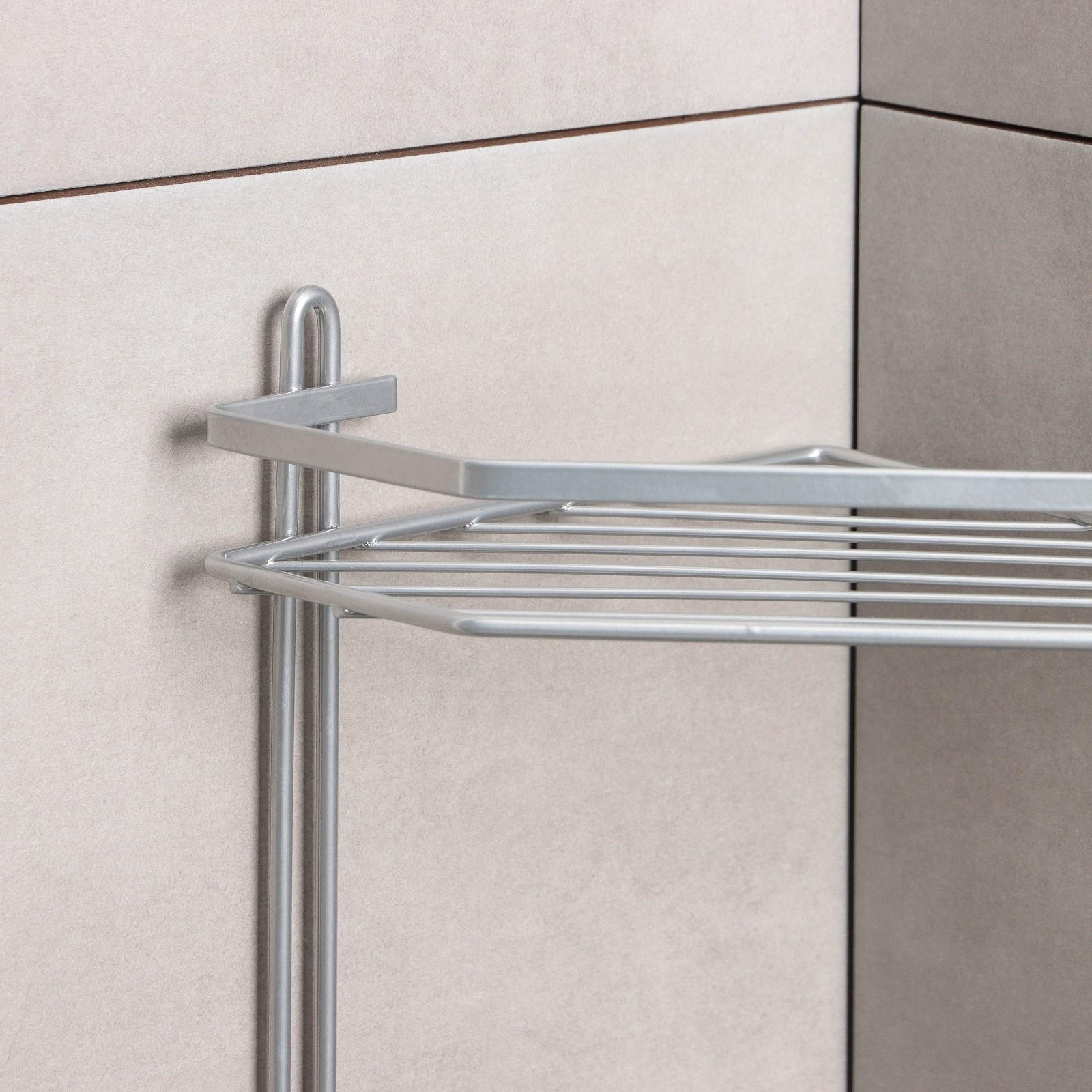 Полка угловая 5-ти ярусная, 20×28×87 см, хром