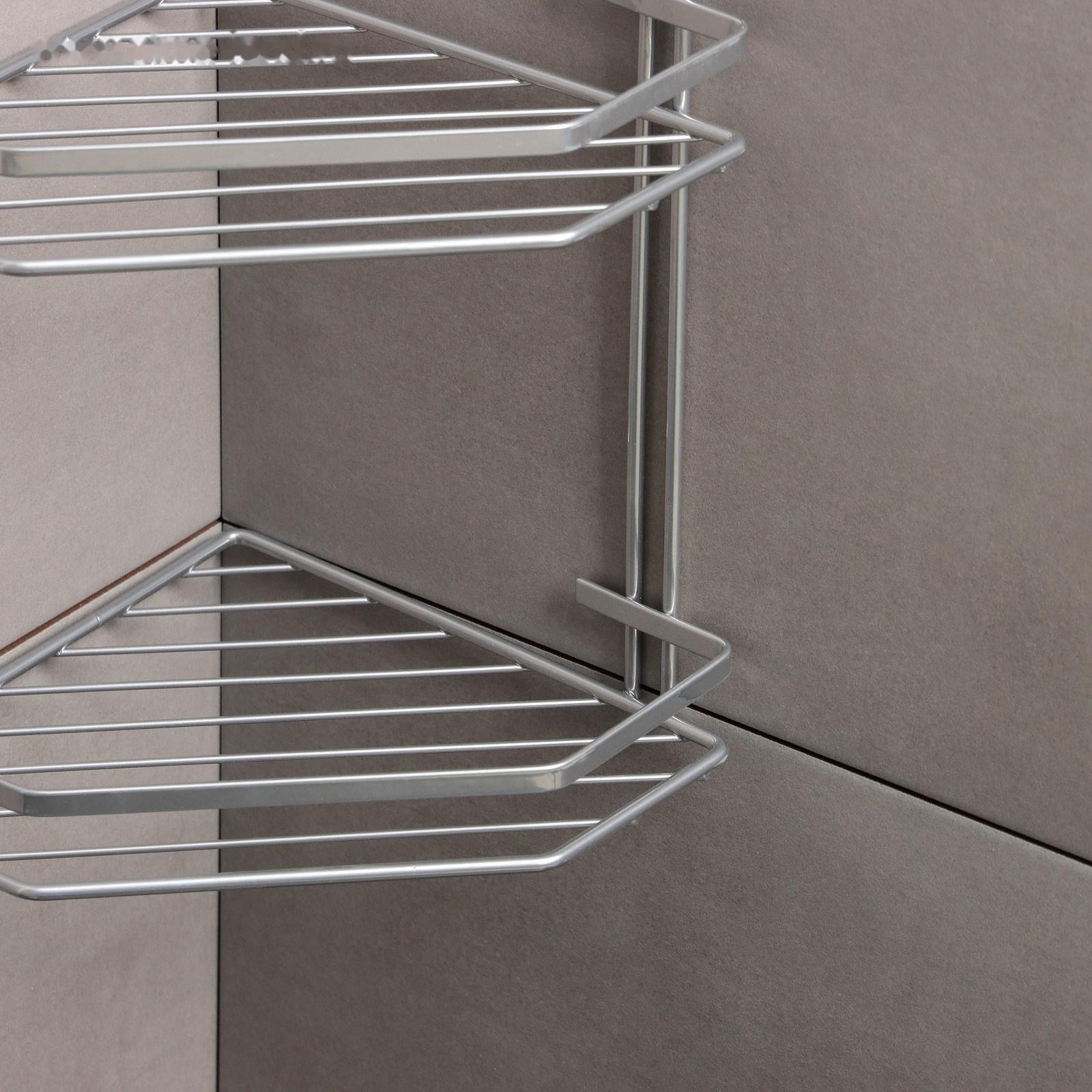 Полка угловая 5-ти ярусная, 20×28×87 см, хром