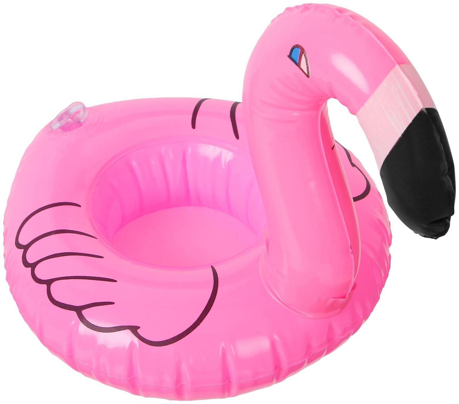 Игрушка надувная-подставка «Фламинго», 18 см