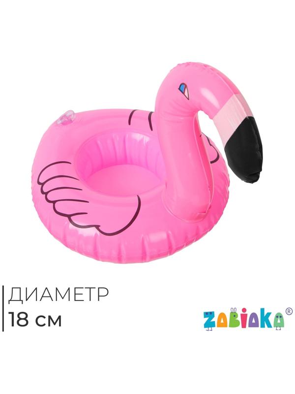 Игрушка надувная-подставка «Фламинго», 18 см