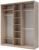 Шкаф-купе Хит-24-20-555, 2000×620×2400 мм, зеркало, цвет ясень шимо светлый