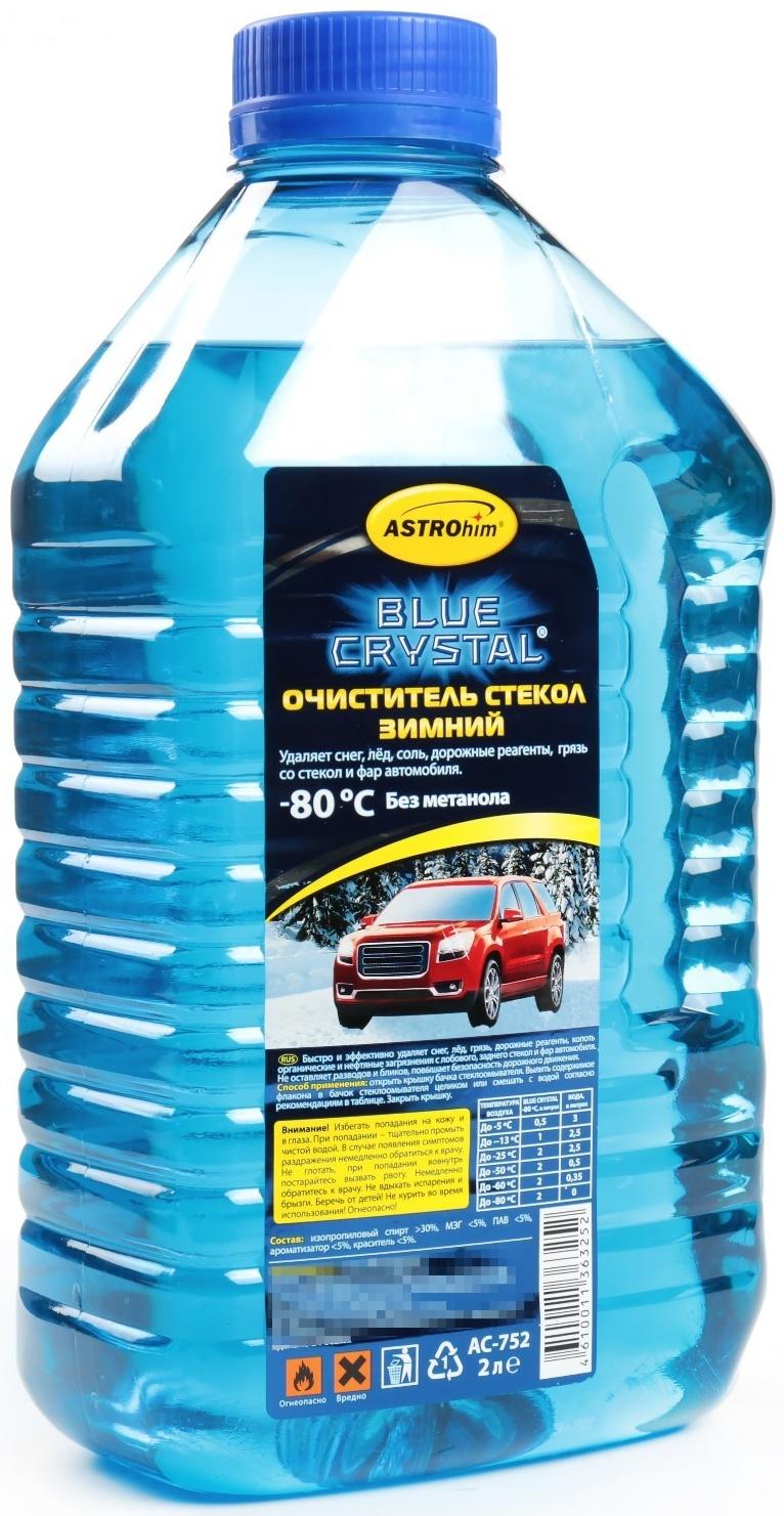 Незамерзающий очиститель стёкол Astrohim концентрат, до -80С, 2 л, АС - 752