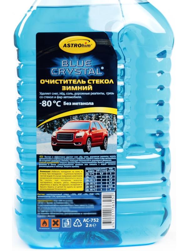 Незамерзающий очиститель стёкол Astrohim концентрат, до -80С, 2 л, АС - 752