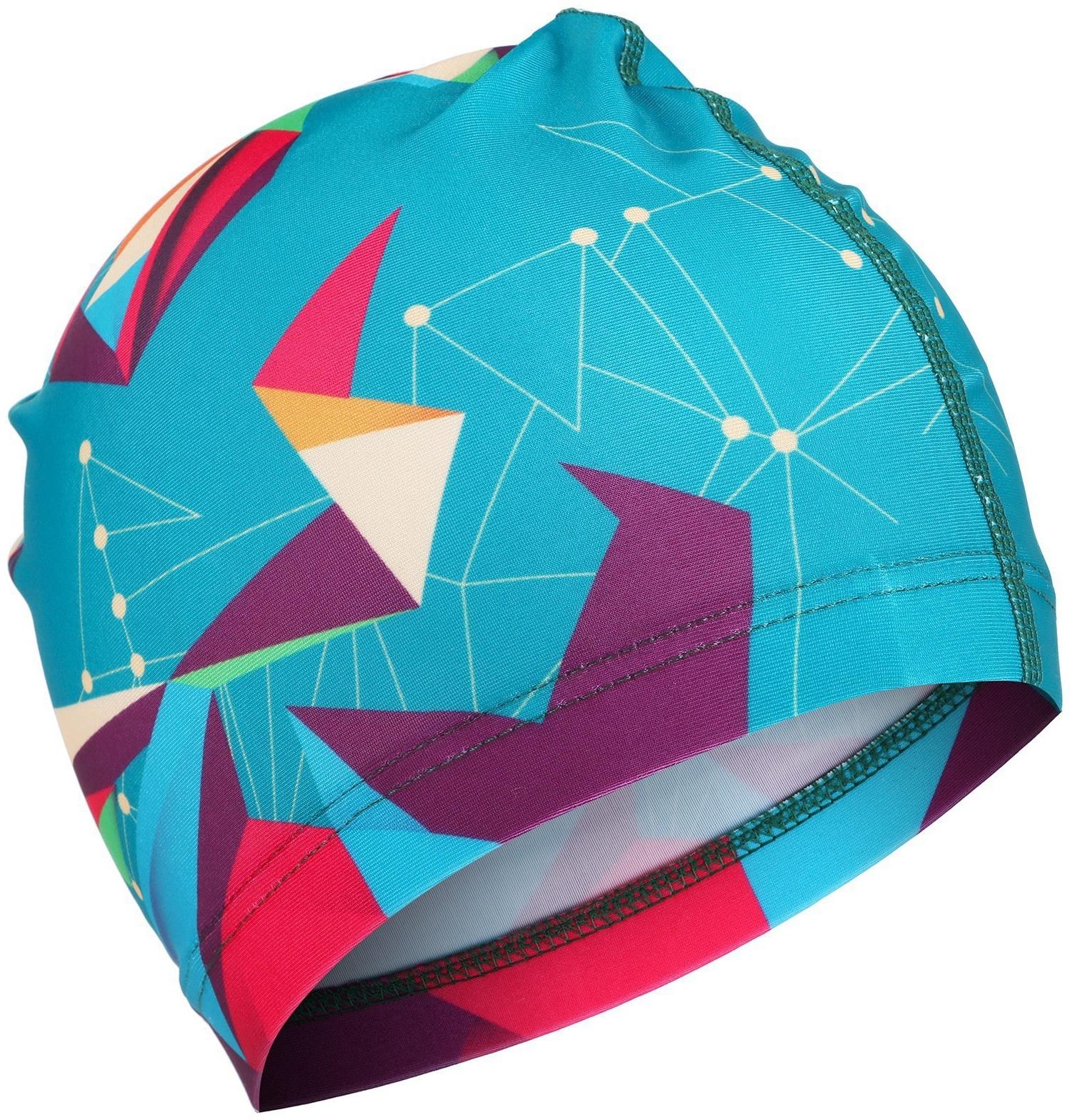 Шапочка для плавания взрослая ONLYTOP Swim, тканевая, обхват 54-60 см