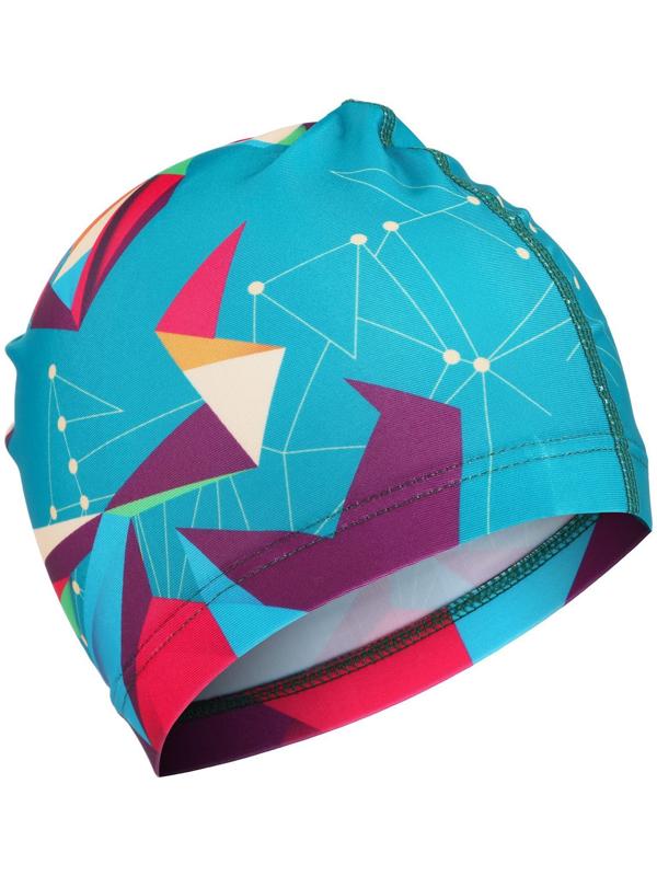 Шапочка для плавания взрослая ONLYTOP Swim, тканевая, обхват 54-60 см