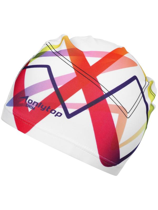 Шапочка для плавания взрослая ONLYTOP Swim, тканевая, обхват 54-60 см