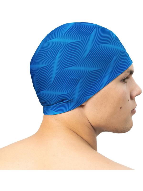 Шапочка для плавания взрослая ONLYTOP Swim, тканевая, обхват 54-60 см