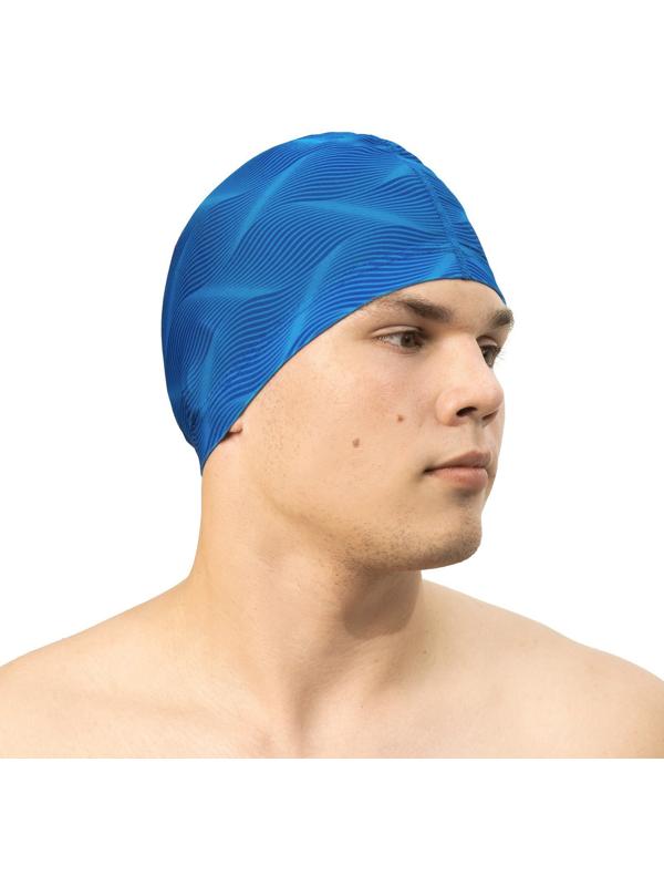 Шапочка для плавания взрослая ONLYTOP Swim, тканевая, обхват 54-60 см