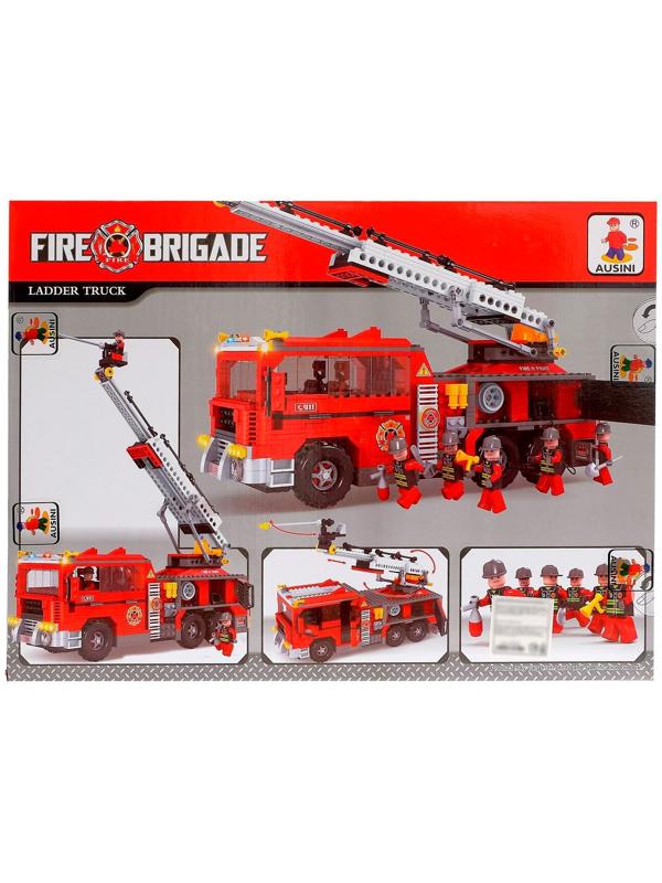Конструктор Пожарная команда «Машина», 939 деталей