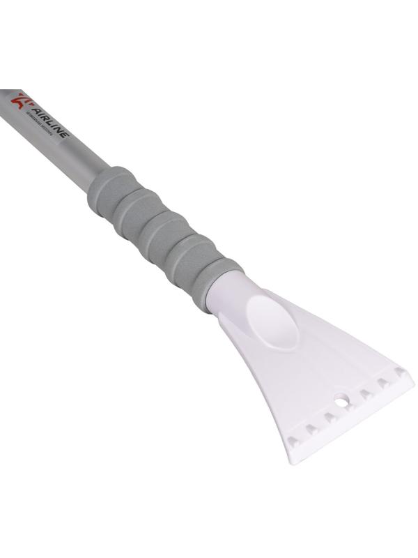 Щётка от снега и льда с мягкой распушённой щетиной Airline, телескопическая рукоятка, 90 см