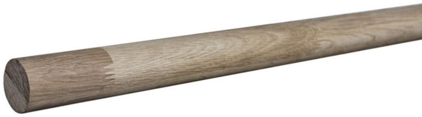 Хореографический станок пристенный двухрядный №12 дуб, белый цвет ножек