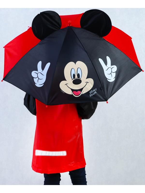 Зонт детский с ушами «Привет», Ø 70 см, Микки Маус
