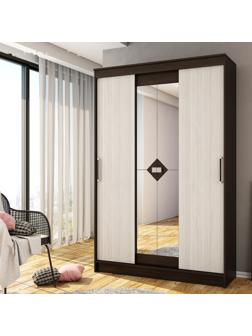 Шкаф купе «Агат», 1400×2140×465 мм, дуб венге/сосна лоредо