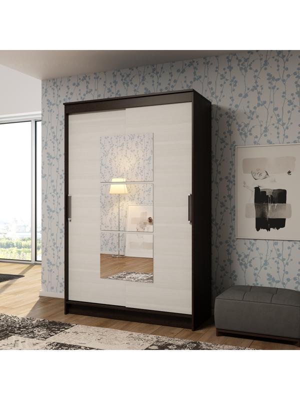 Шкаф-купе «Элегант», 1260×2000×590 мм, дуб венге/сосна лоредо