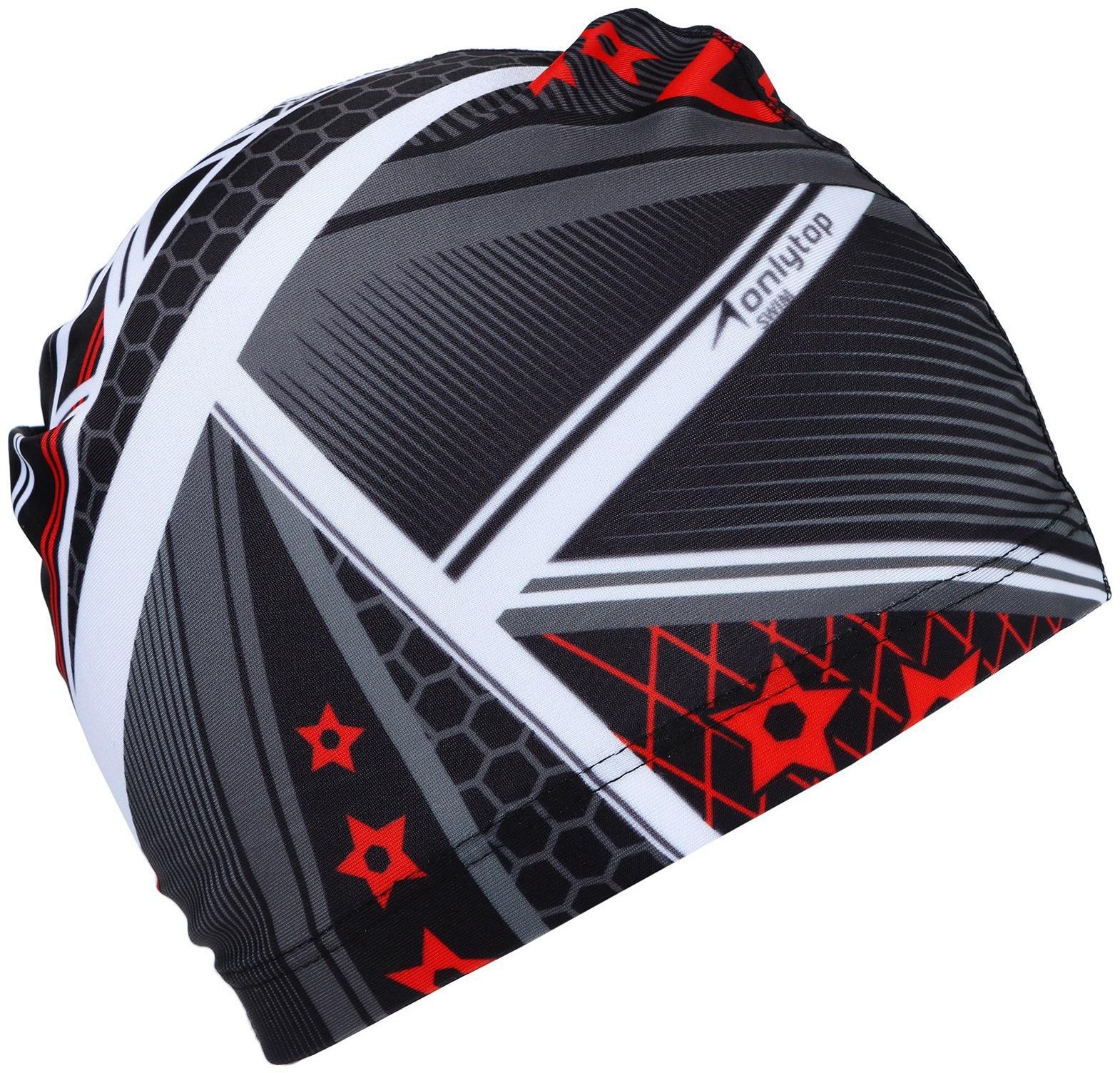 Шапочка для плавания взрослая ONLYTOP, тканевая, обхват 54-60 см