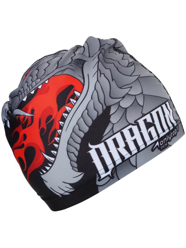 Шапочка для плавания взрослая ONLYTOP, тканевая, обхват 54-60 см