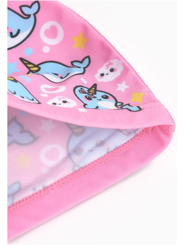 Шапочка для плавания детская ONLYTOP «Нарвалы», тканевая, обхват 46-52 см