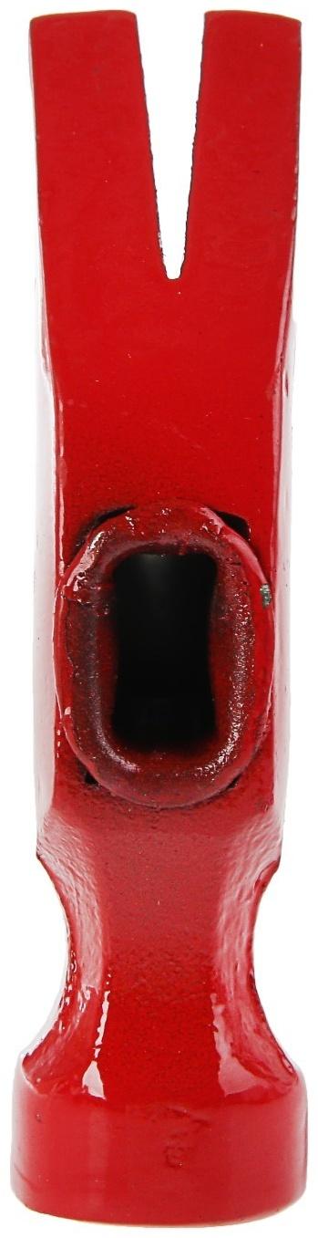 Молоток-гвоздодер ЛОМ, металлическая обрезиненная рукоятка, 225 г