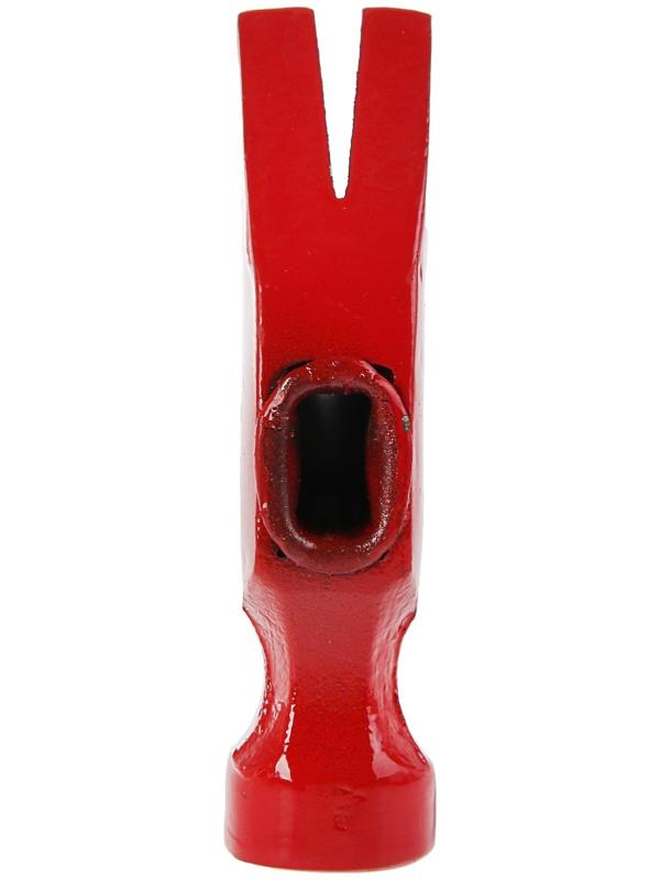 Молоток-гвоздодер ЛОМ, металлическая обрезиненная рукоятка, 225 г