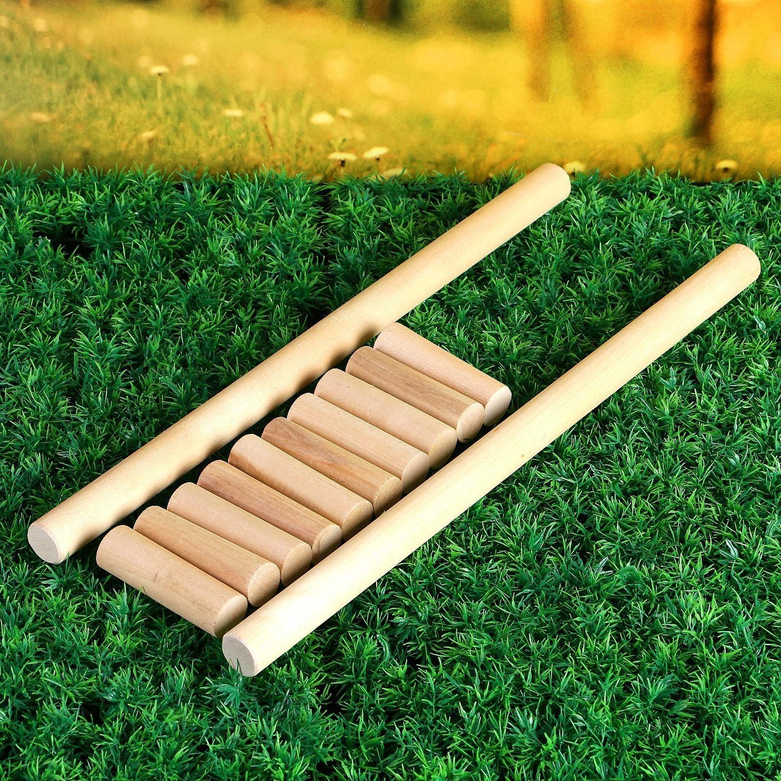 Игра «Городки», биты 2 шт. 49×2.5 см, городки 10 шт. 9×2.5 см