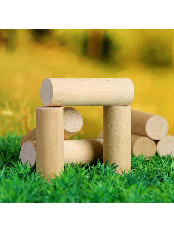 Игра «Городки», биты 2 шт. 49×2.5 см, городки 10 шт. 9×2.5 см