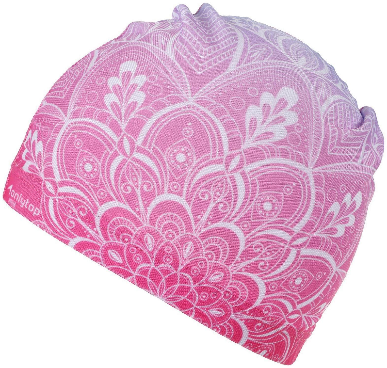 Шапочка для плавания взрослая ONLYTOP Swim, тканевая, обхват 54-60 см