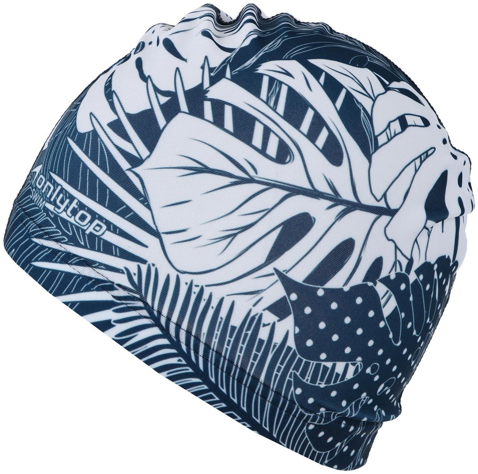 Шапочка для плавания взрослая ONLYTOP Swim «Тропики», тканевая, обхват 54-60 см