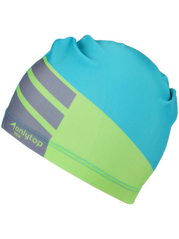 Шапочка для плавания взрослая ONLYTOP, тканевая, обхват 54-60 см