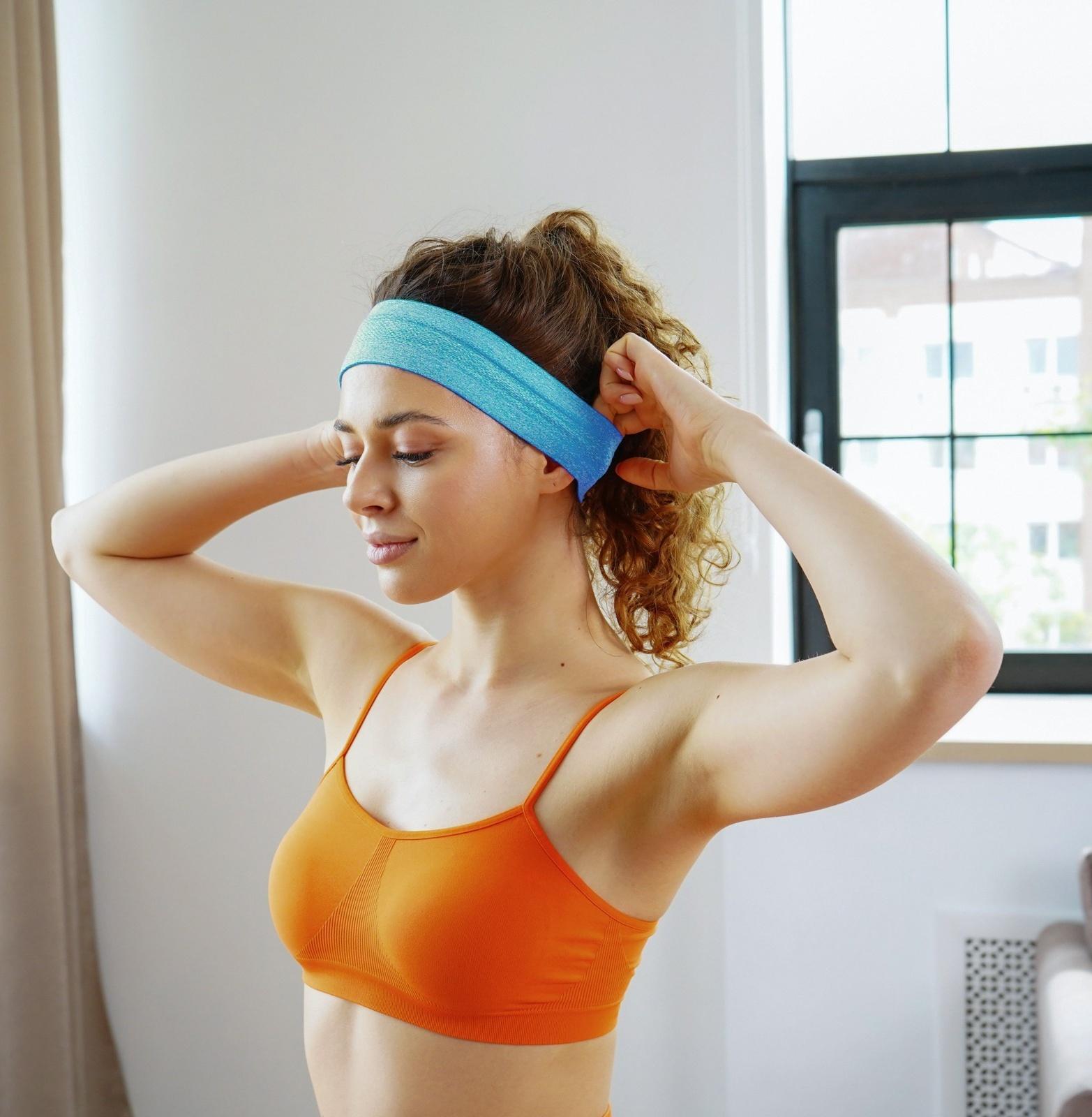 Повязка на голову ONLYTOP, цвет синий