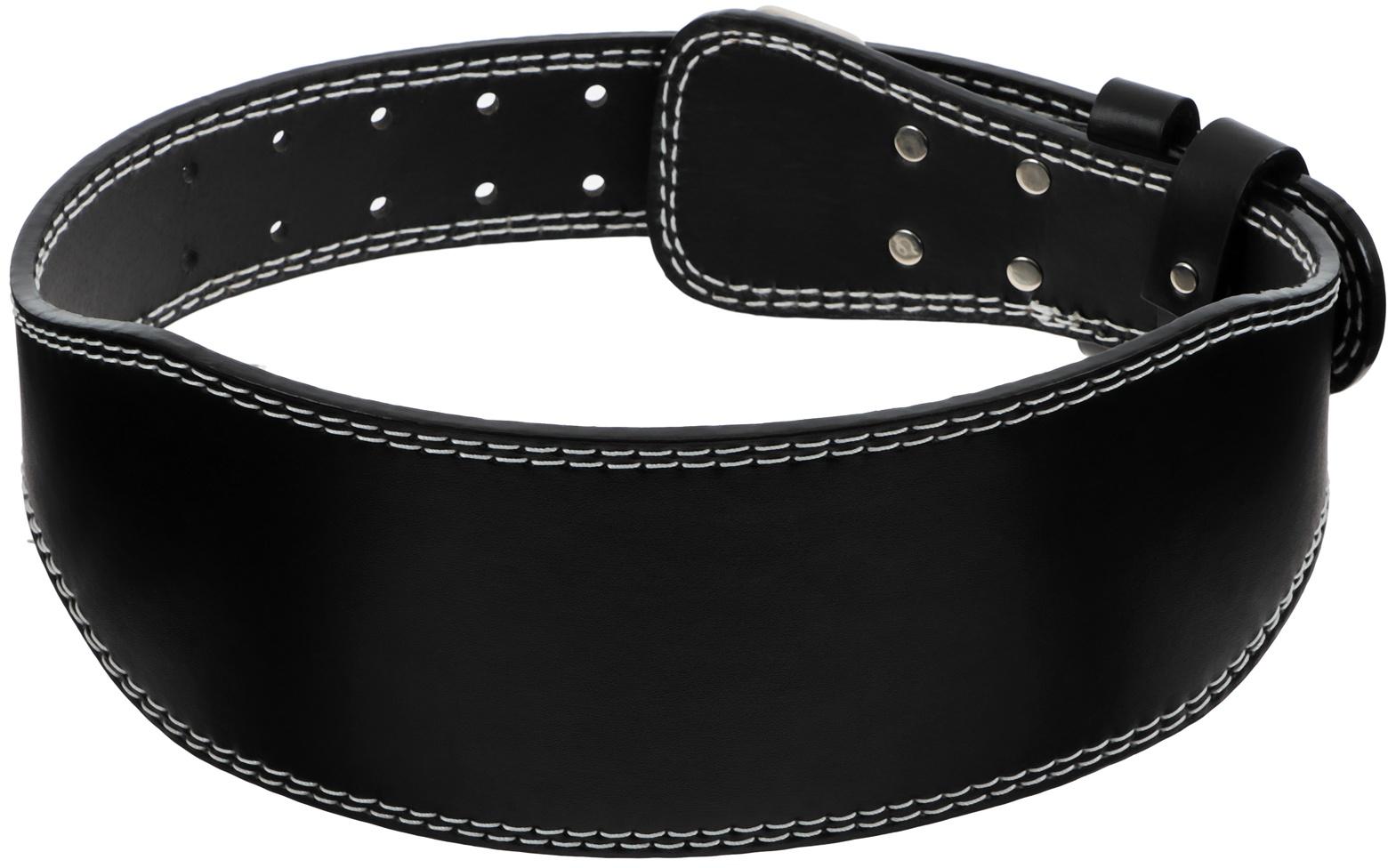 Пояс для тяжёлой атлетики ONLYTOP 110 см, искусственная кожа, цвет чёрный