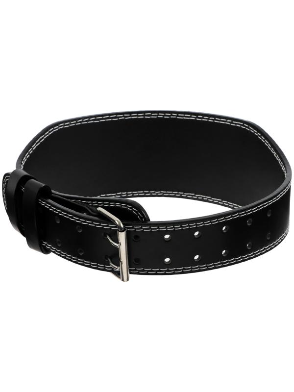 Пояс для тяжёлой атлетики ONLYTOP 110 см, искусственная кожа, цвет чёрный