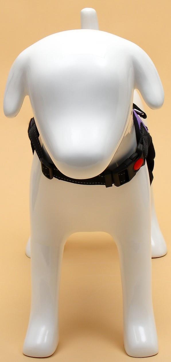 Шлейка К7 мягкая светоотражающая, размер S, ОГ 44-55 см, вес 5-9 кг, фиолетовая