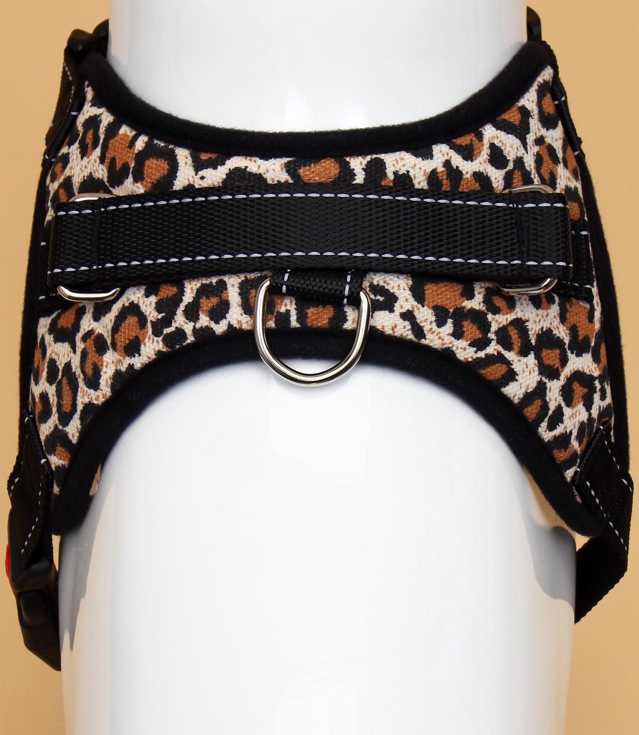 Шлейка К7 мягкая светоотражающая, размер М, ОГ 52-66 см, вес 9,5-17,5 кг, леопард