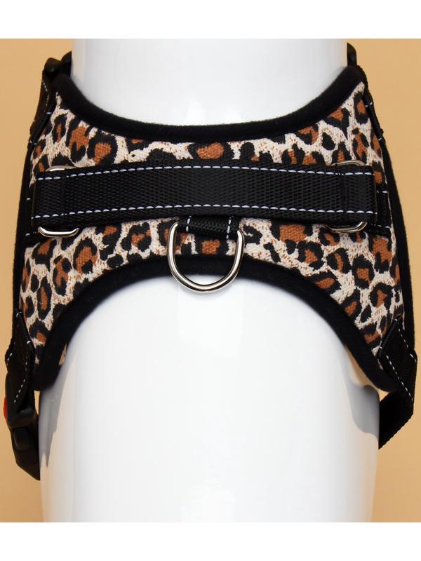 Шлейка К7 мягкая светоотражающая, размер М, ОГ 52-66 см, вес 9,5-17,5 кг, леопард