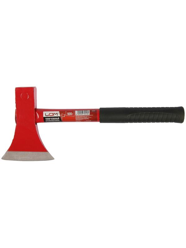 Топор столярный ЛОМ, металлическая обрезиненная рукоятка, 900 г