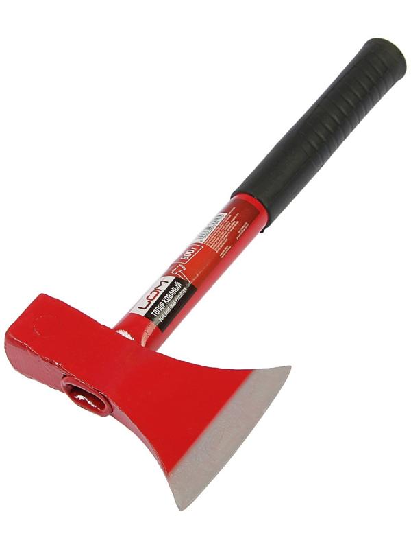 Топор столярный ЛОМ, металлическая обрезиненная рукоятка, 900 г