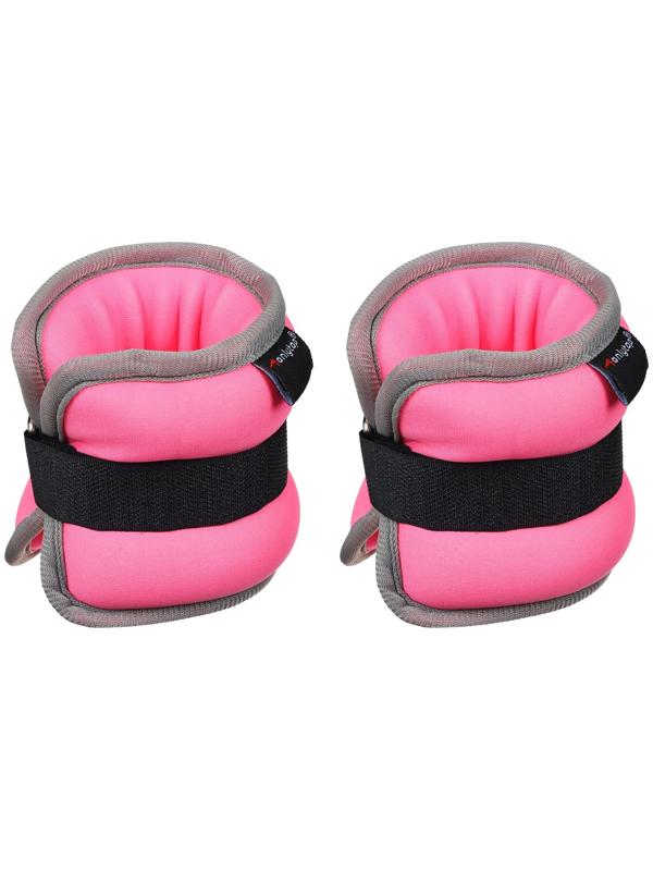 Утяжелители неопреновые ONLYTOP, 2 шт. х 0,5 кг, цвет розовый