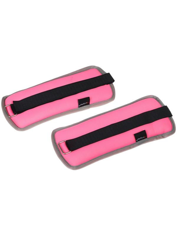 Утяжелители неопреновые ONLYTOP, 2 шт. х 0,5 кг, цвет розовый