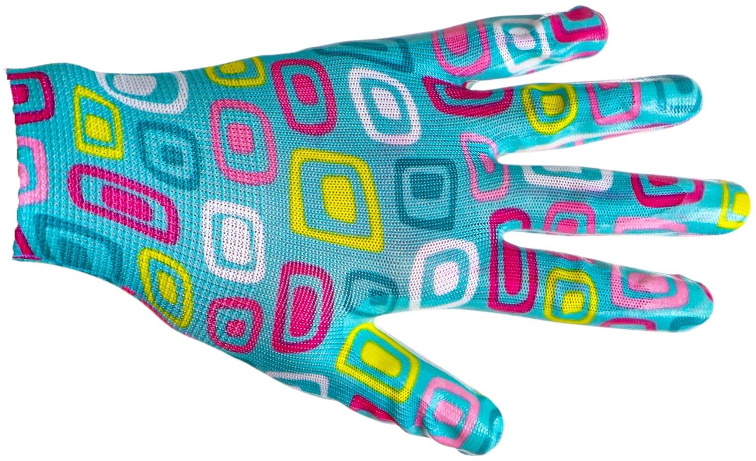 Перчатки нейлоновые, с нитриловым полуобливом, размер 9, цвет МИКС, Greengo