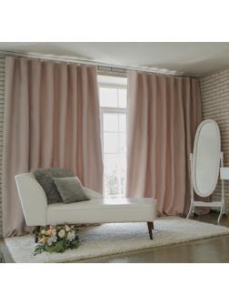 Штора портьерная «Этель» 145×265 см, блэкаут, цвет розовый металл, пл. 210 г/м², 100% п/э