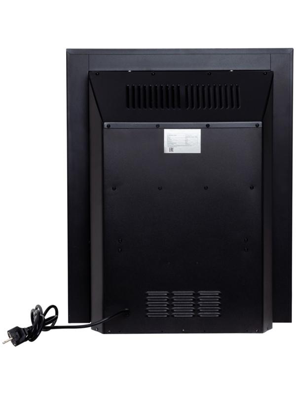Электроочаг Fobos Lux Black, 1500 Вт, 2 режима обогрева, муляж сгоревших дров