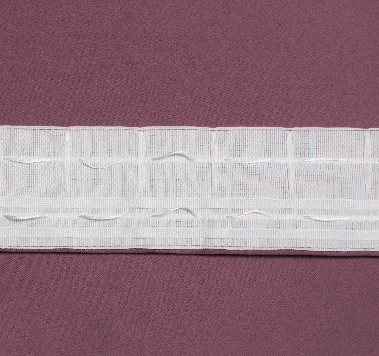 Штора портьерная «Этель» 130×300 см, блэкаут, цвет фиолетовый, пл. 210 г/м², 100% п/э