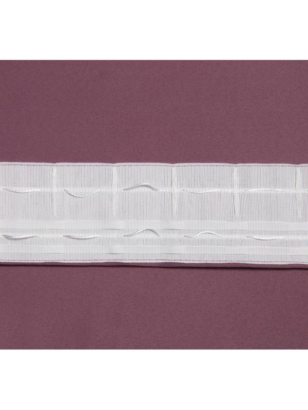 Штора портьерная «Этель» 130×300 см, блэкаут, цвет фиолетовый, пл. 210 г/м², 100% п/э