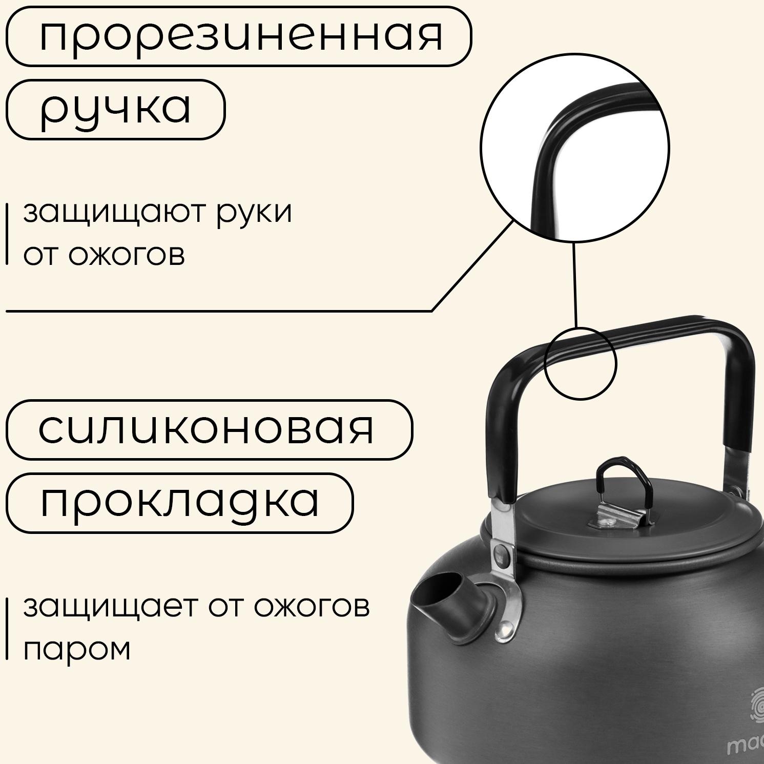 Чайник maclay, 0.8 л, туристический