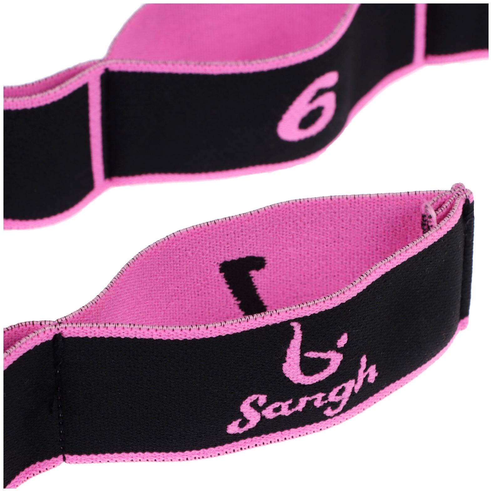 Эспандер-лента эластичная с захватами, 90 х 4 см, MEDIUM, цвет розовый