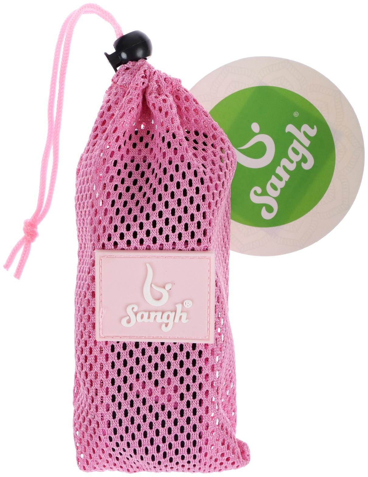 Эспандер-лента эластичная с захватами, 90 х 4 см, MEDIUM, цвет розовый