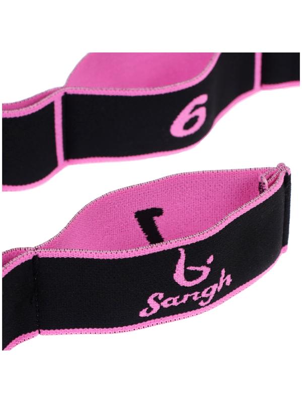 Эспандер-лента эластичная с захватами, 90 х 4 см, MEDIUM, цвет розовый