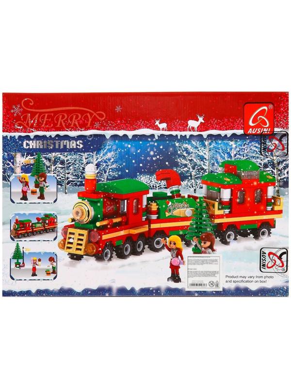 Конструктор новогодний «Поезд чудес», 266 деталей