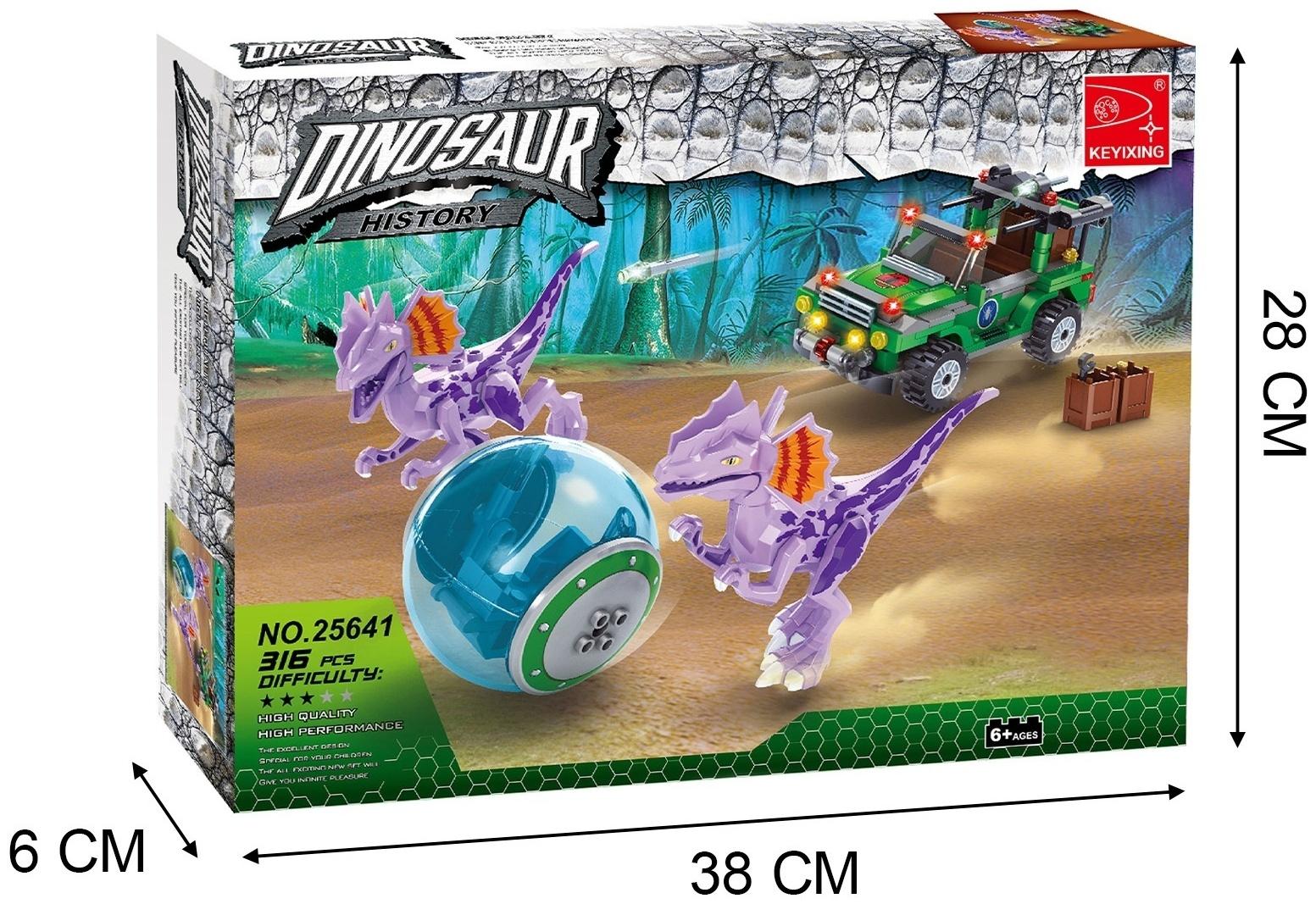 Конструктор «Диноленд. Сражение с хищниками», 316 деталей