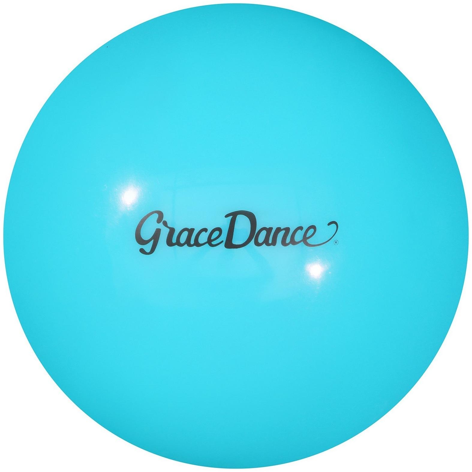 Мяч для художественной гимнастики Grace Dance, d=16,5 см, 280 г, цвет голубой